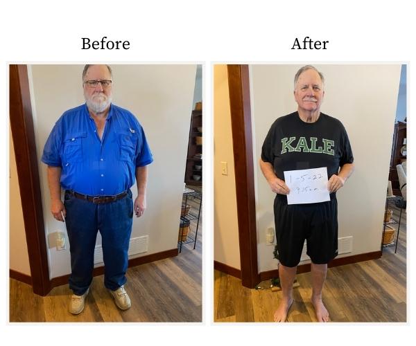 Tom's Before and After Photo